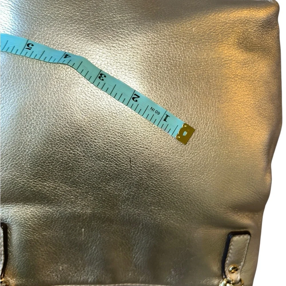 Michael Kors Gold and Beige Handbag
